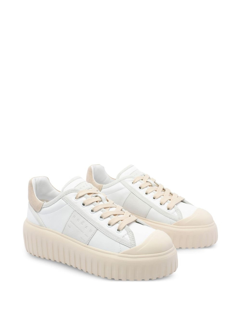 HOGAN 58mm leather platform sneakers outlook