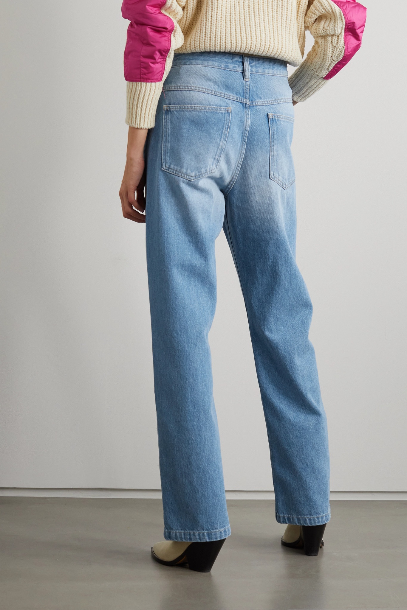 High-rise straight-leg jeans - 4