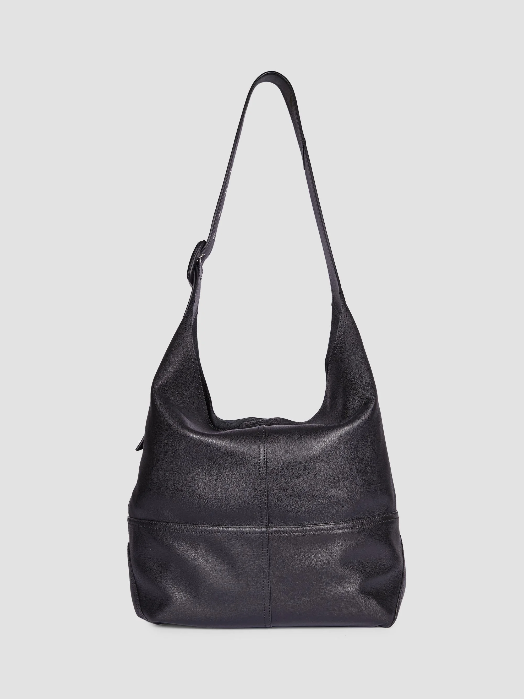 Men's Etienne Leather Crossbody Bag - Black - 1
