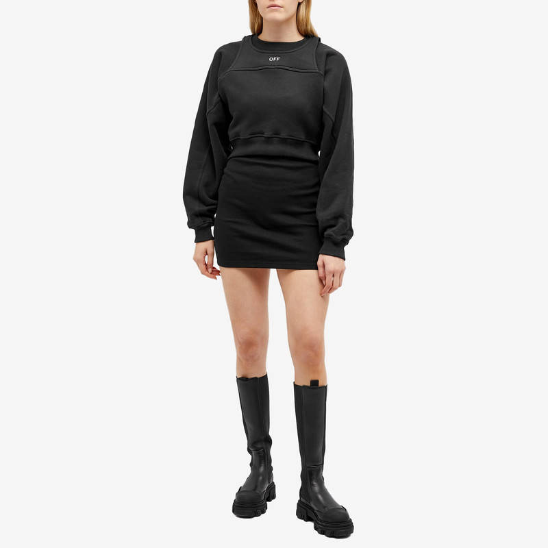 Off-White Off-White Off Stamp Logo Crop Crew Sweat outlook