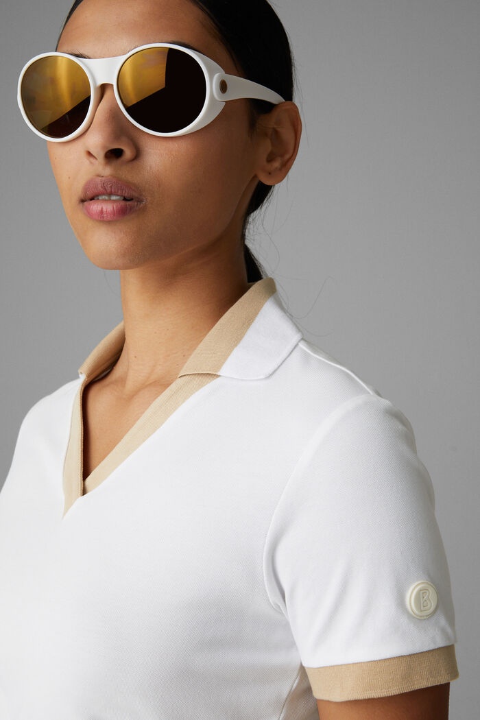 Luma Functional polo shirt in White/beige - 4