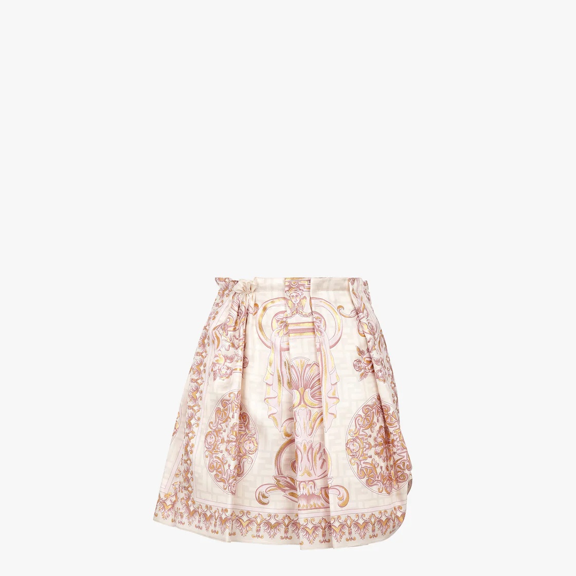 Fendace multicolor silk skirt - 1