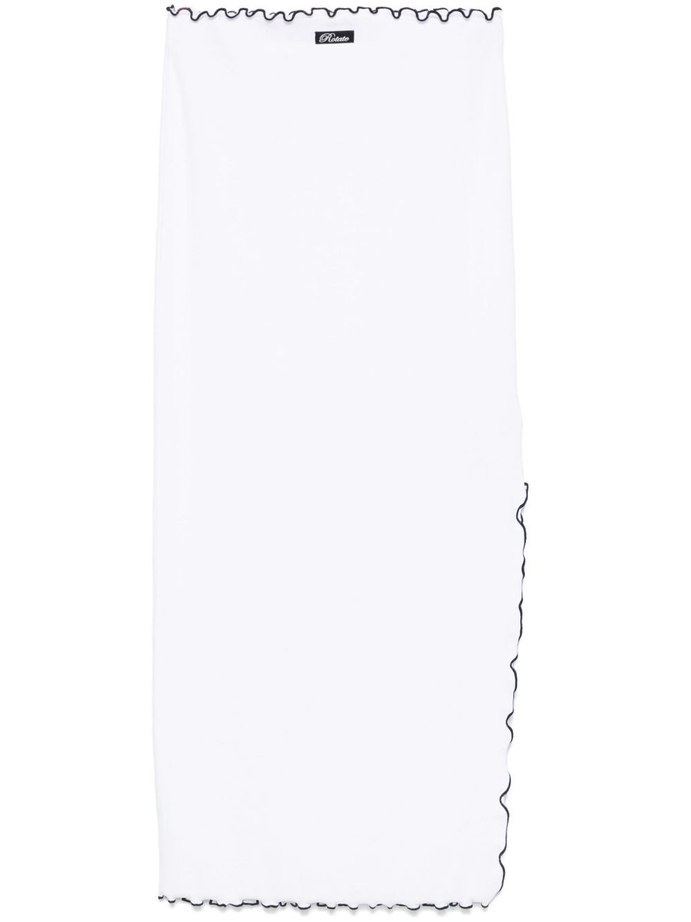 ribbed midi skirt - 1