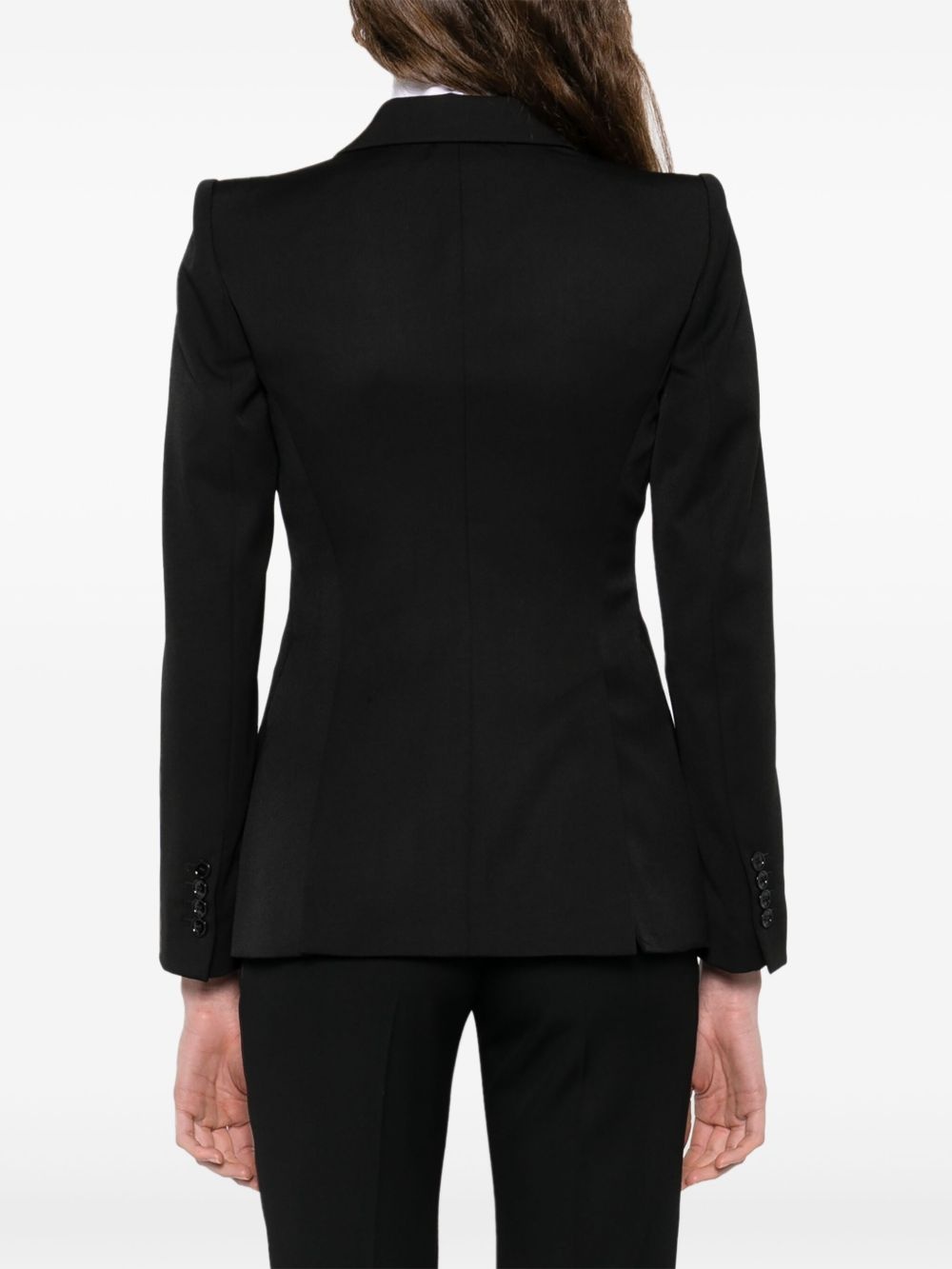 wool single-breasted blazer - 4