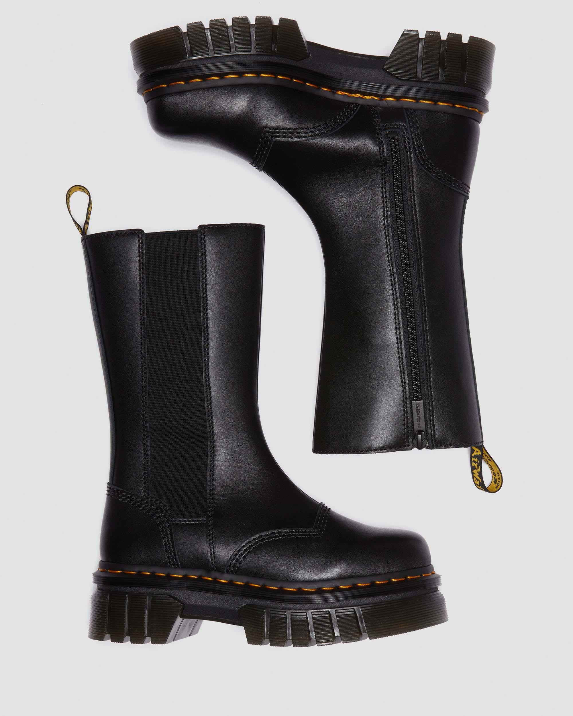 Audrick Tall Nappa Leather Platform Chelsea Boots - 2