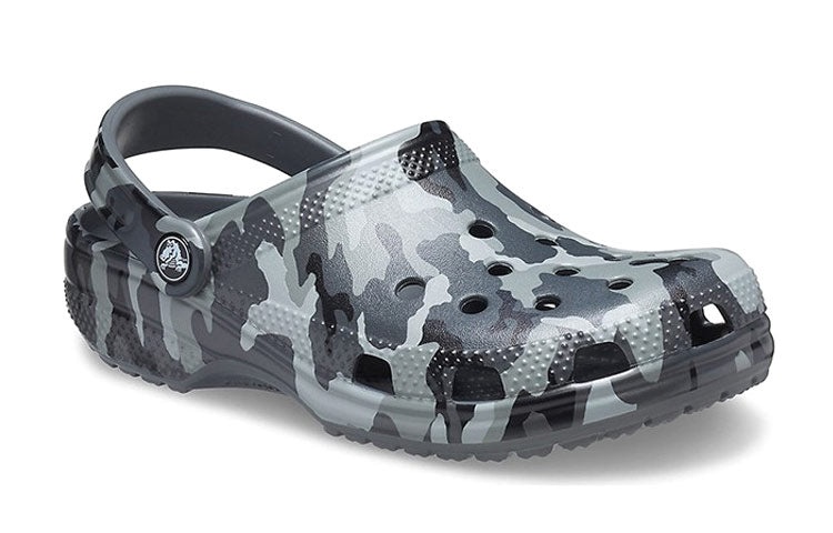 Crocs Beach Sandals Gray Camouflage Unisex 206454-0IE - 4
