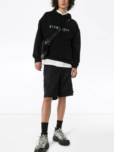 Givenchy logo-print cotton hoodie outlook