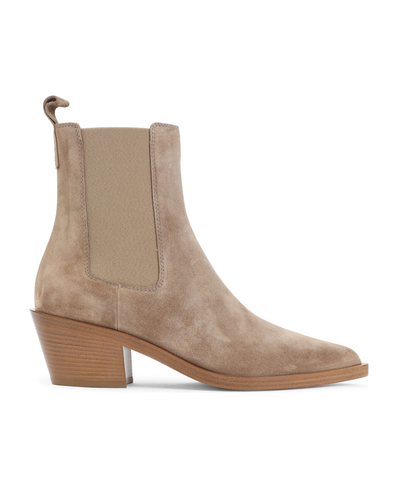 Suede Leather Ankle Boots - 2