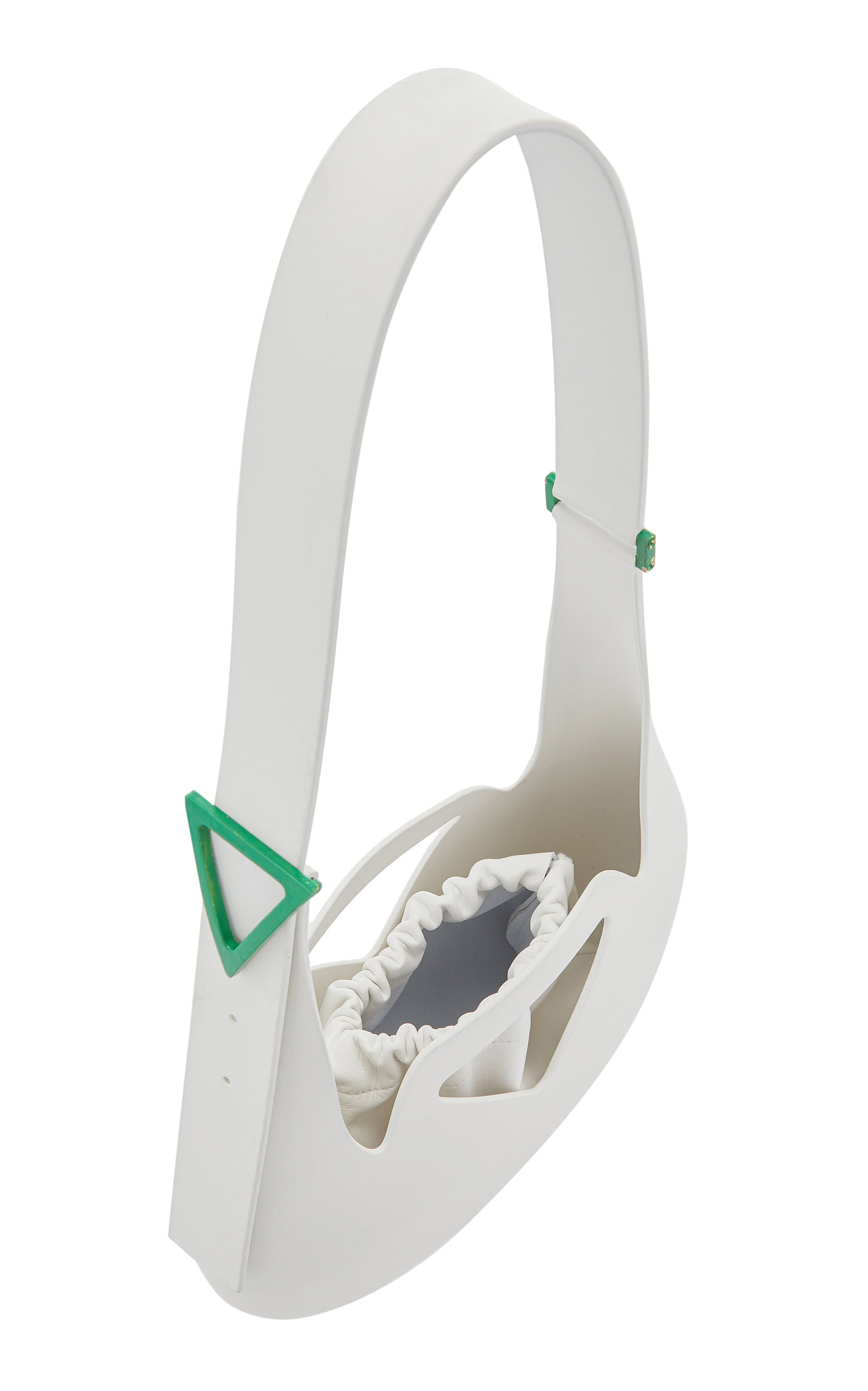 Small Punch Rubber Shoulder Bag white - 6