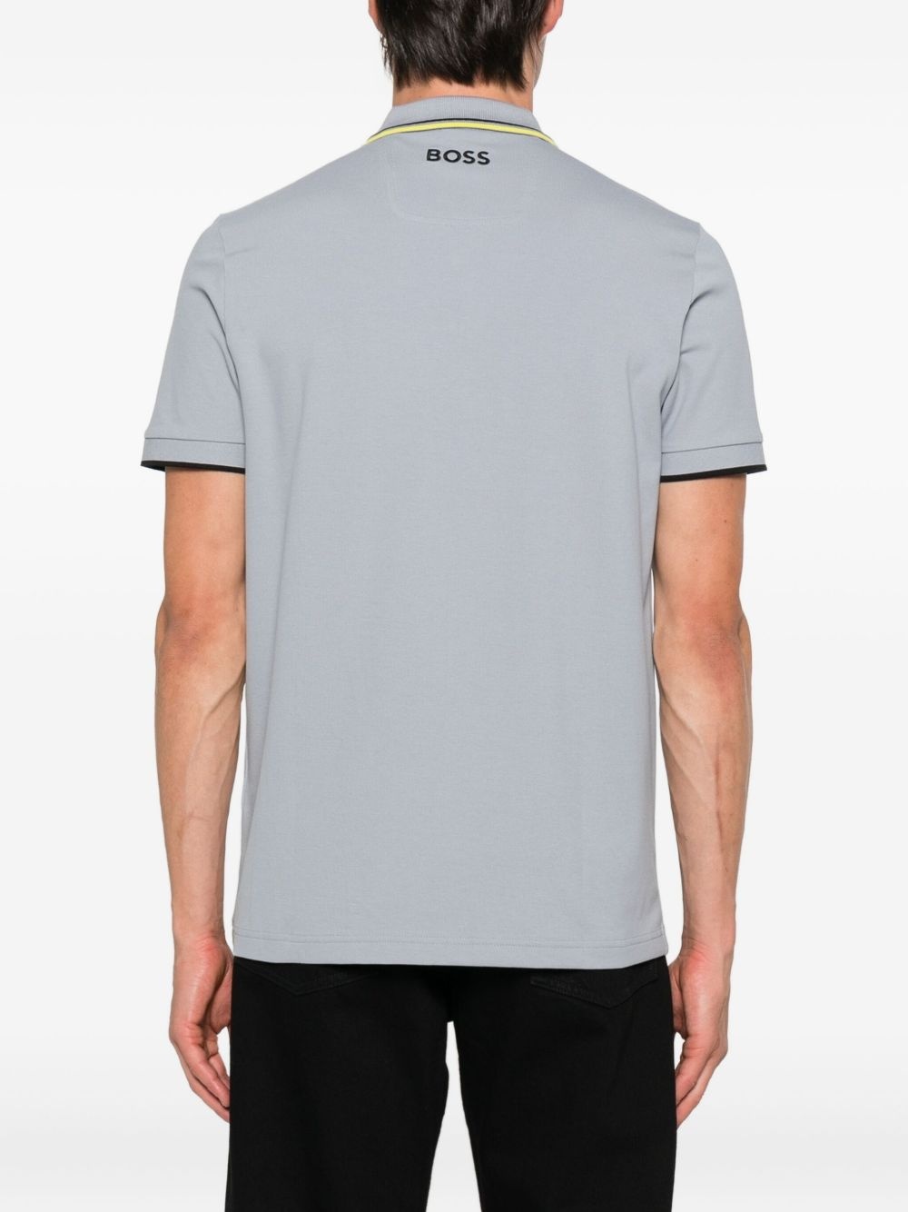 tipped-collar polo shirt - 3