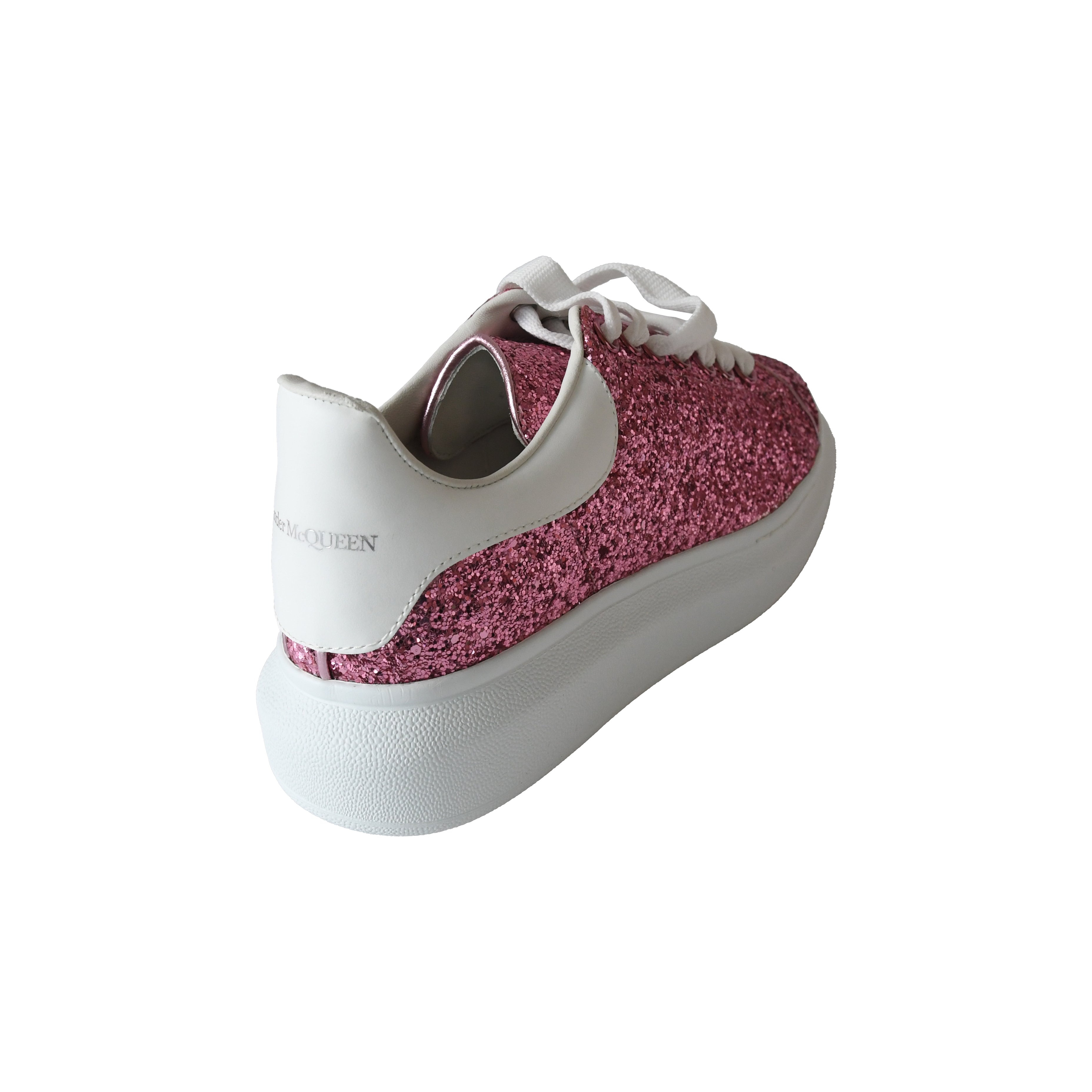 Alexander McQueen Oversized Glitter Sneakers Pink - 3