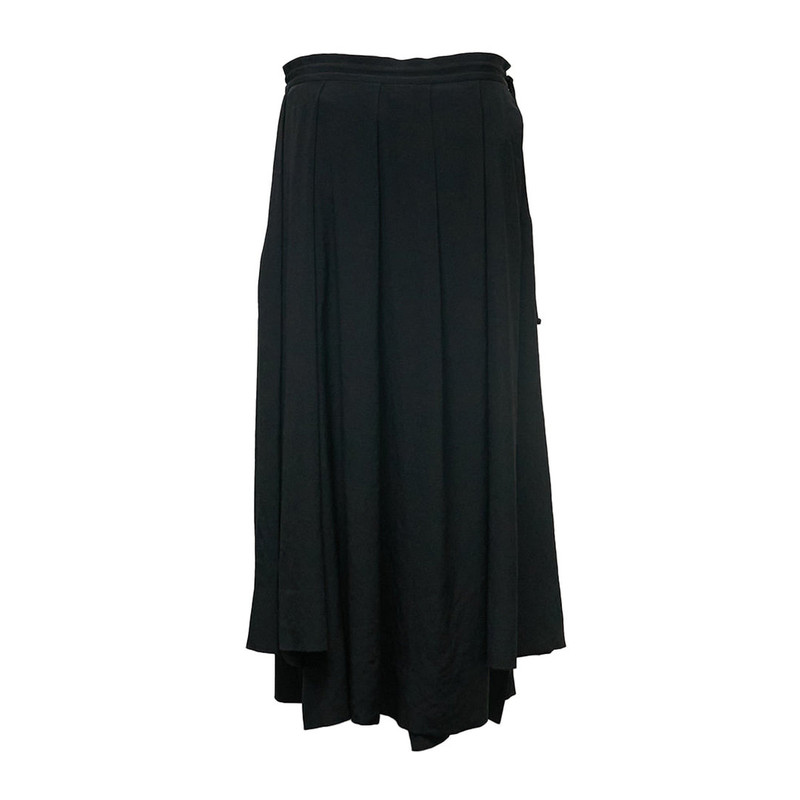 Yohji Yamamoto Unbalanced Tuck Skirt outlook