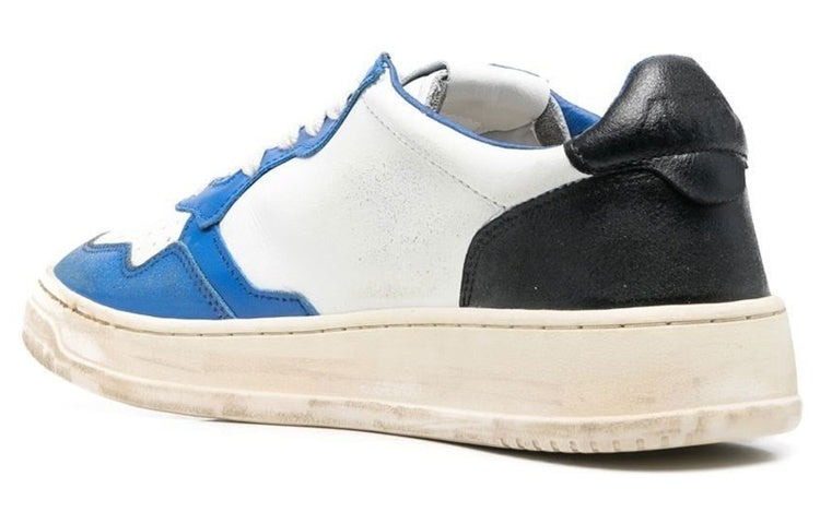 Autry Medalist Leather Low 'Distressed White Black Azure' AVLM-SV10 - 3