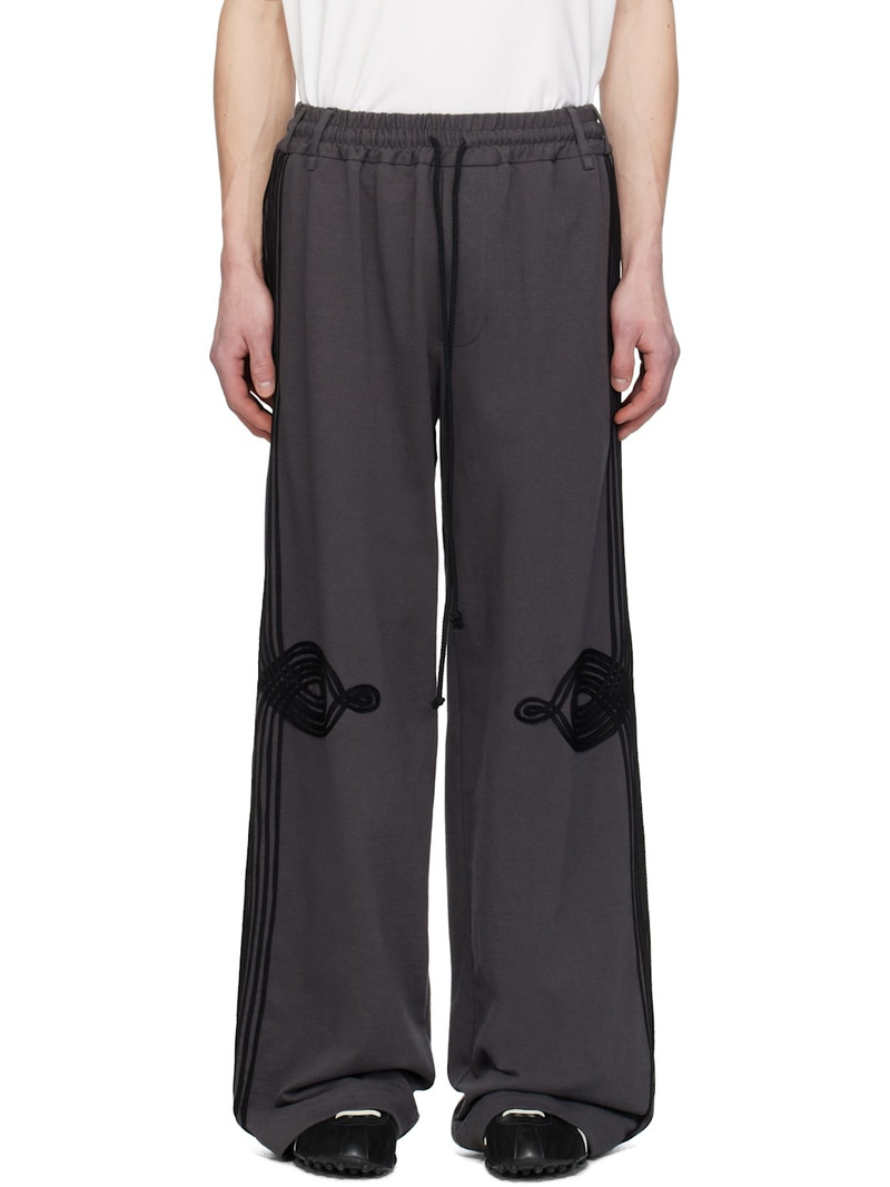 Gray 'Appliqué' Relaxed Lounge Pants 1
