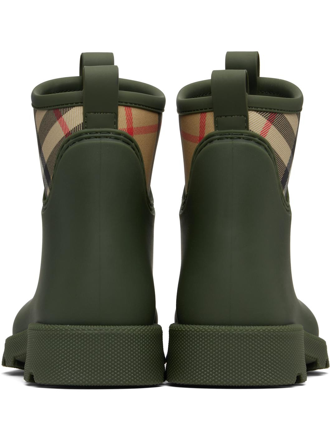 Green Rubber Marsh Stamp Low Boots - 2
