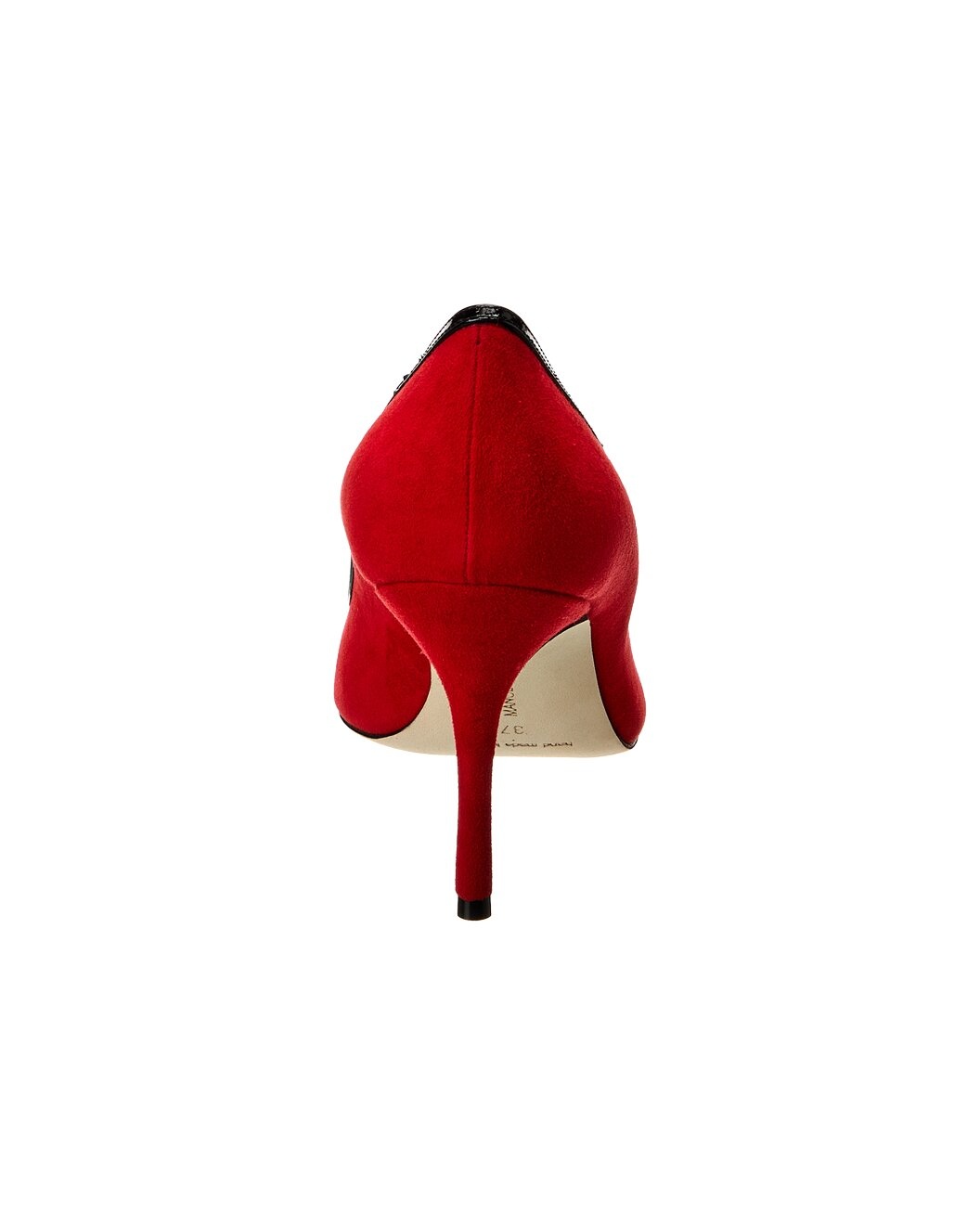 Manolo Blahnik Tuberian 90 Suede & Leather Pump - 3
