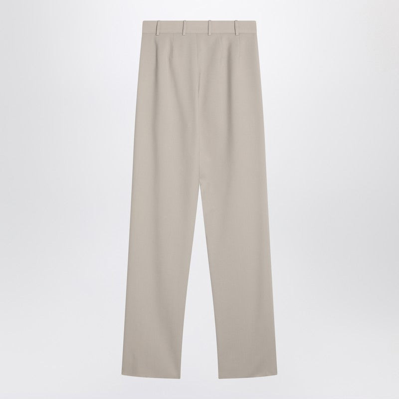 Saint Laurent Beige Wool Trousers Women - 2