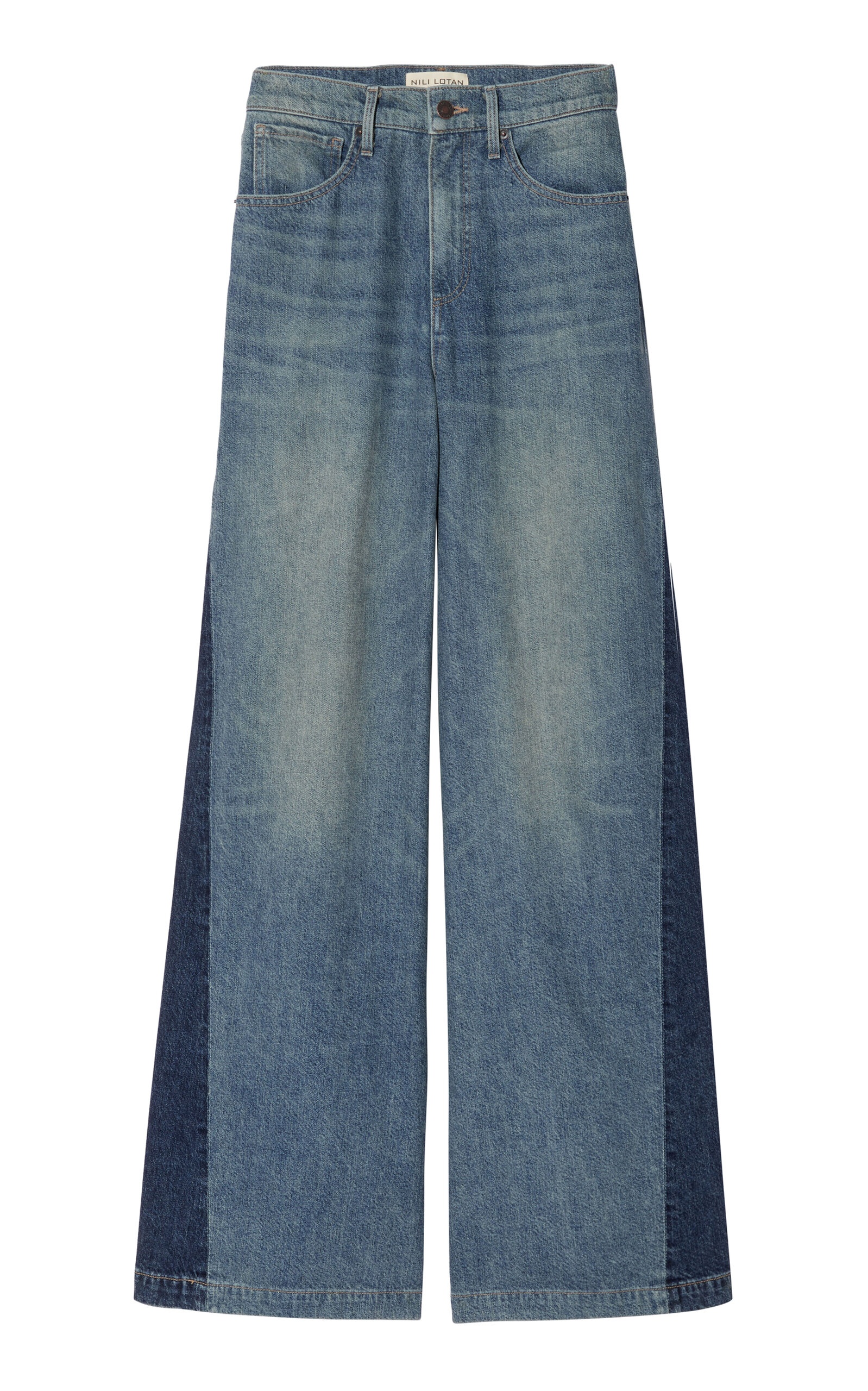 Ebony Rigid High-Rise Wide-Leg Jeans blue - 1