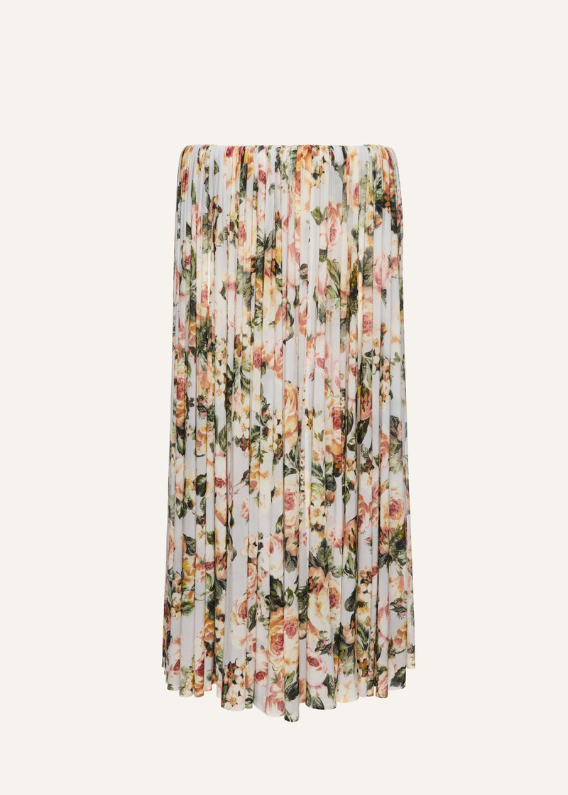 Gathered waist skirt in floral print 1
