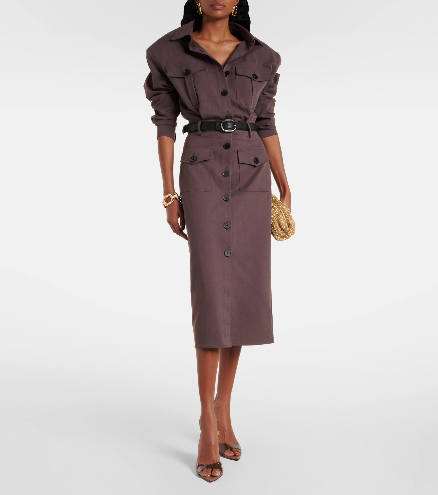 Belted midi dress - 2