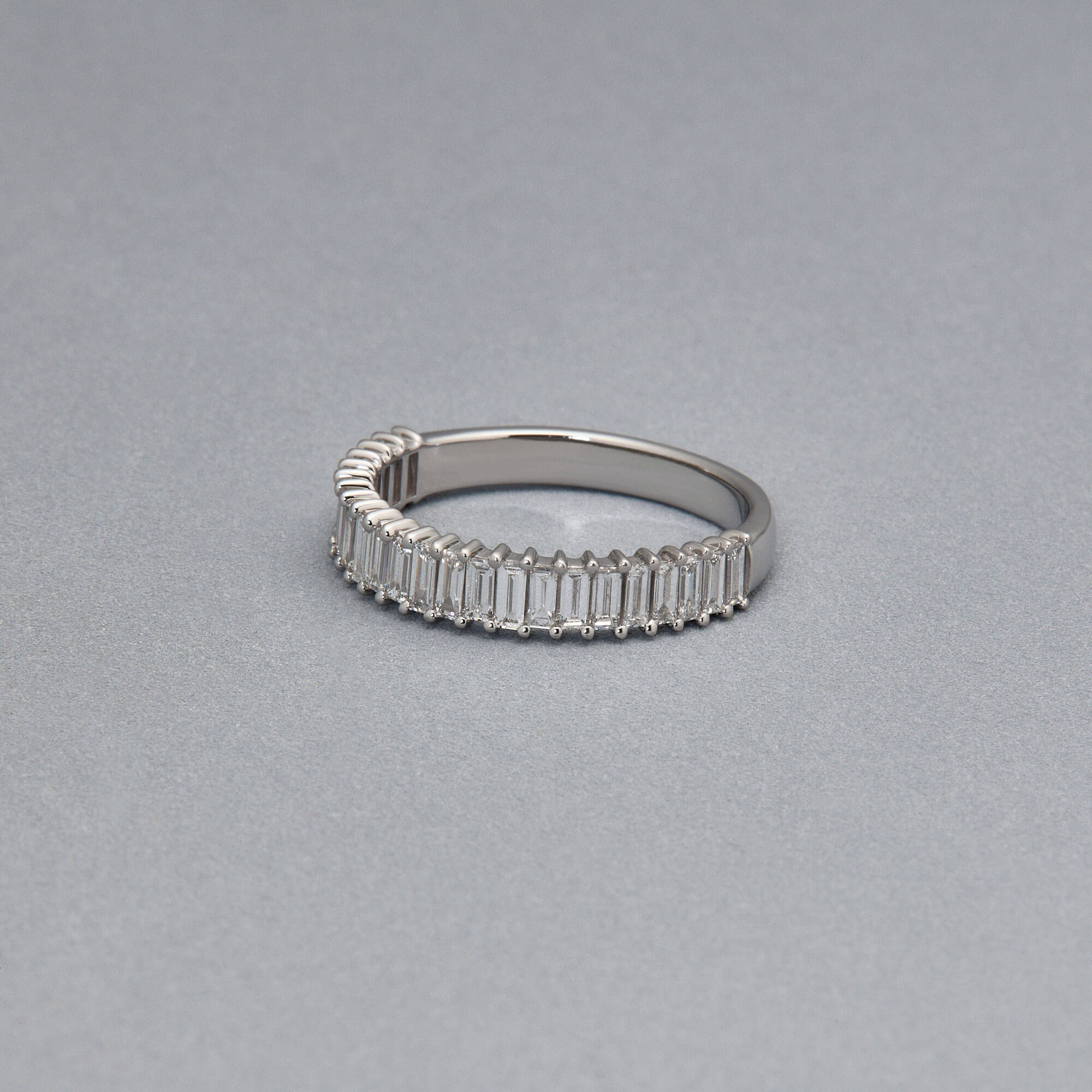 LAB-Created Diamond Up and Down Baguette Ring - 5