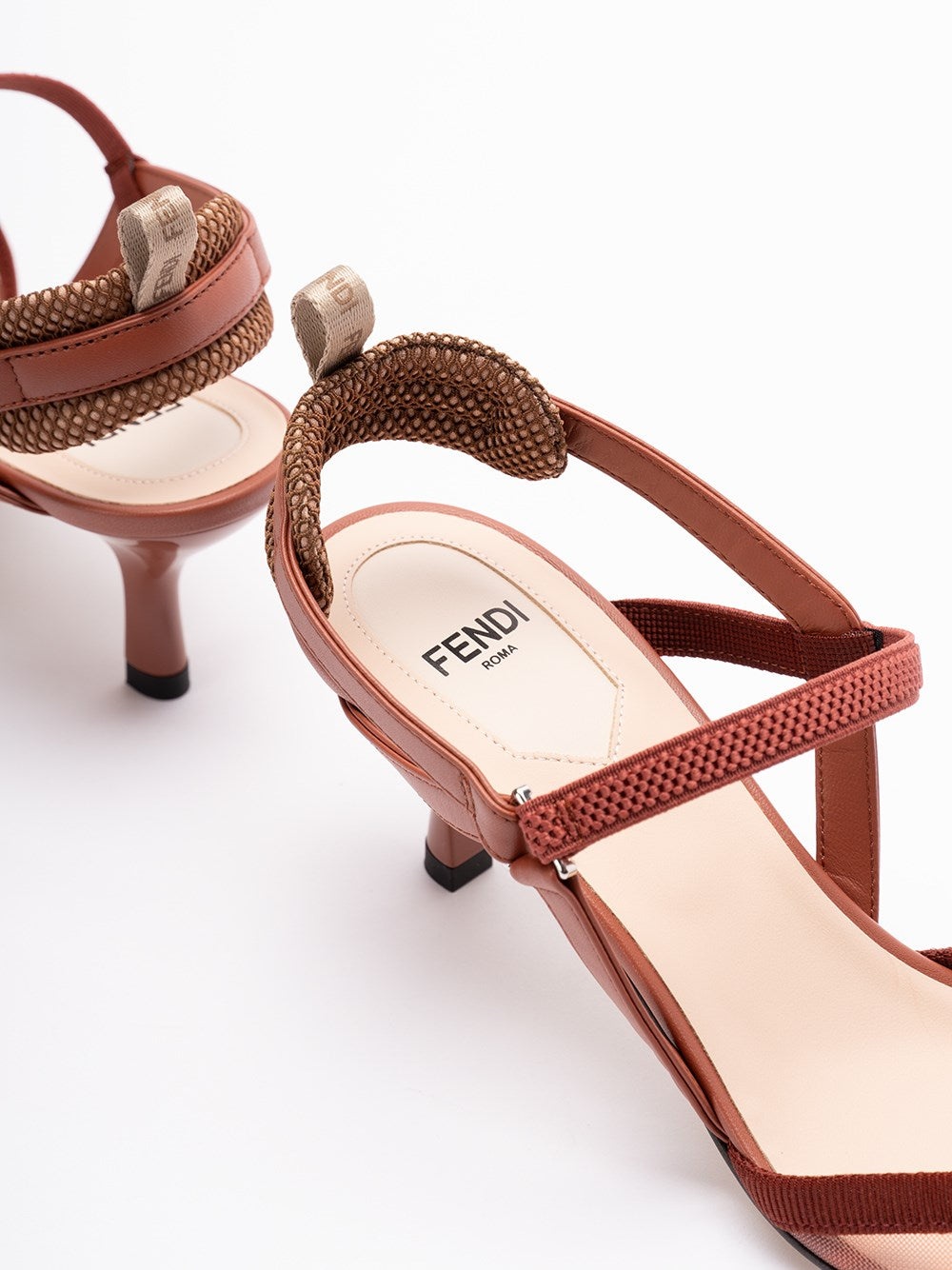 Fendi Women `Colibrì` Medium-Heeled Slingbacks - 6