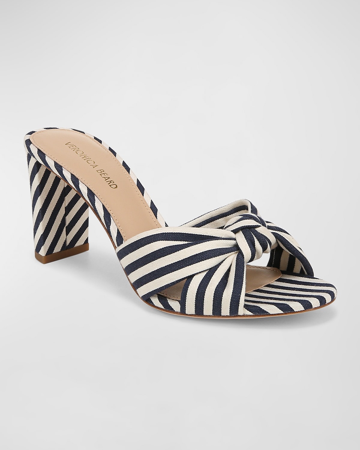 Ganita Knotted Stipe Slide Sandals - 2