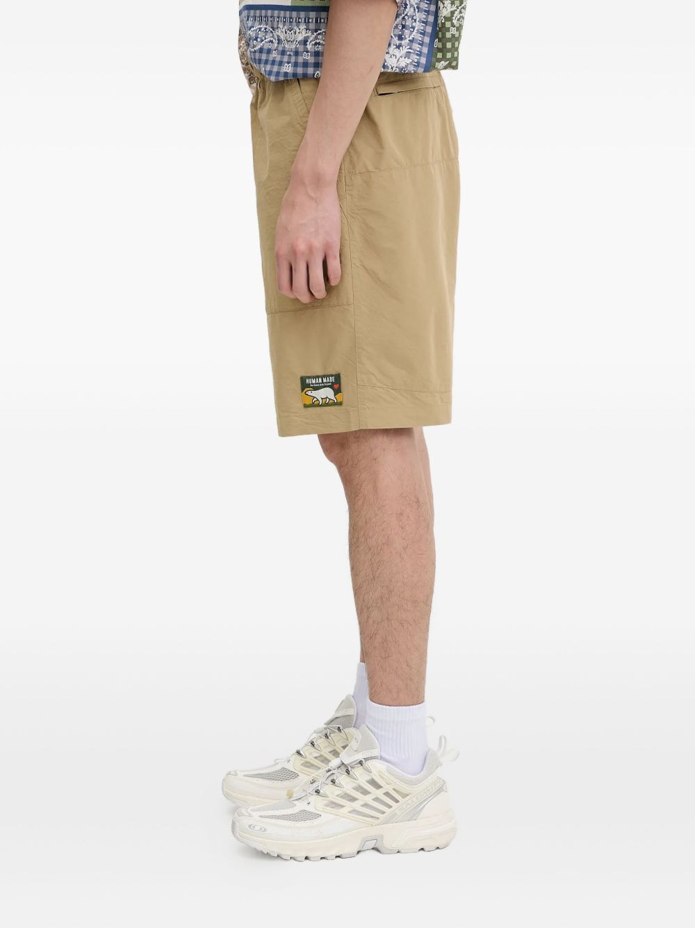 logo patch-detail shorts - 3