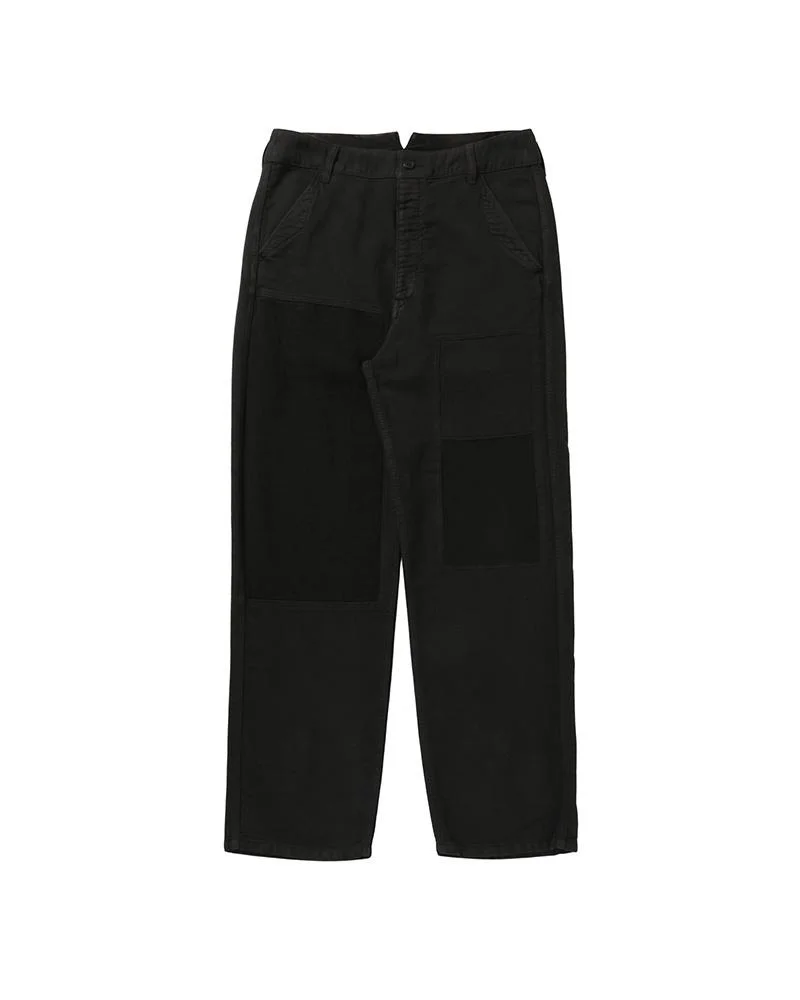 PASTORAL PANTS MOLESKIN DMGD BLACK - 1