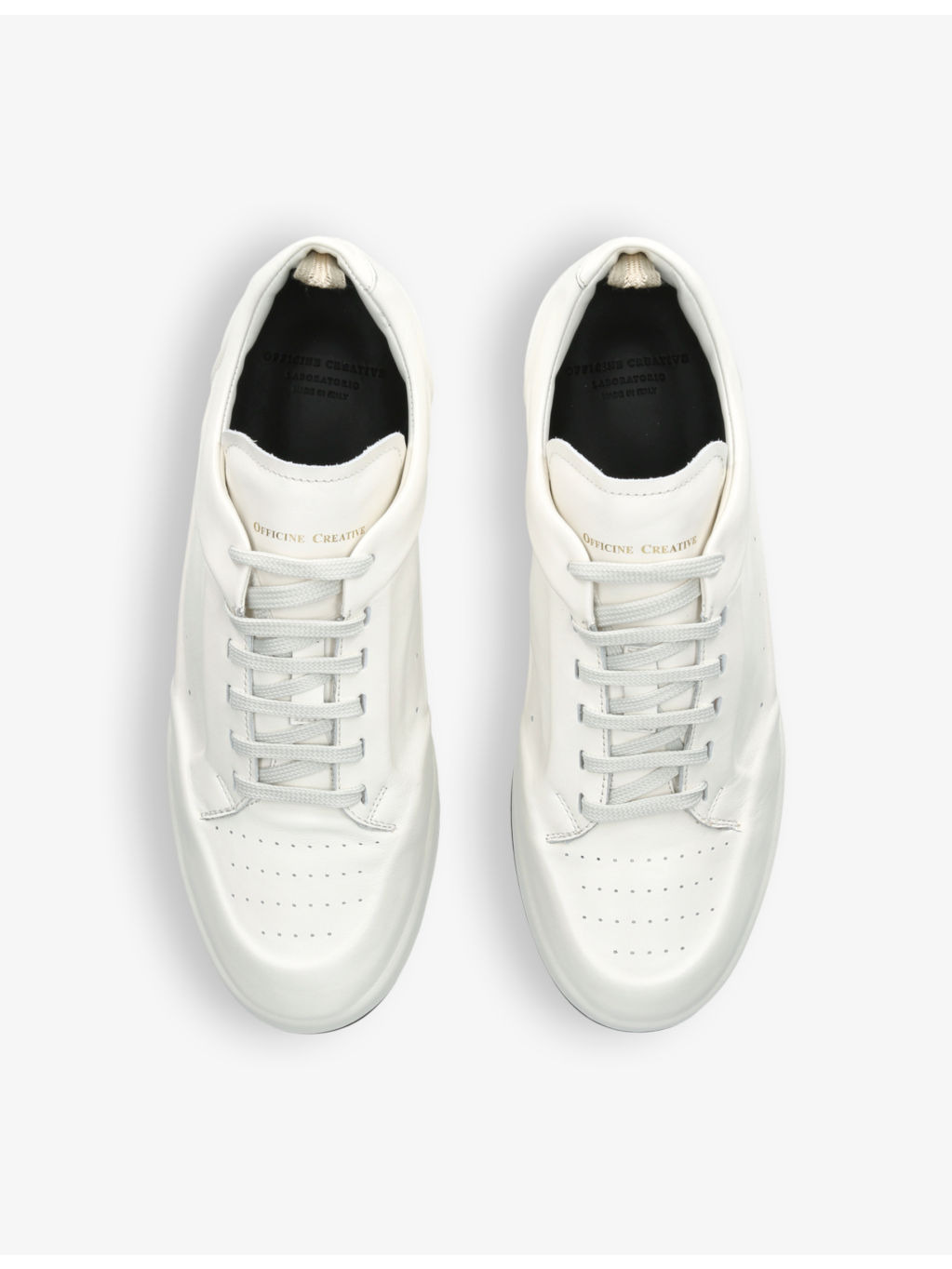 Ace perforated leather low-top trainers - 2