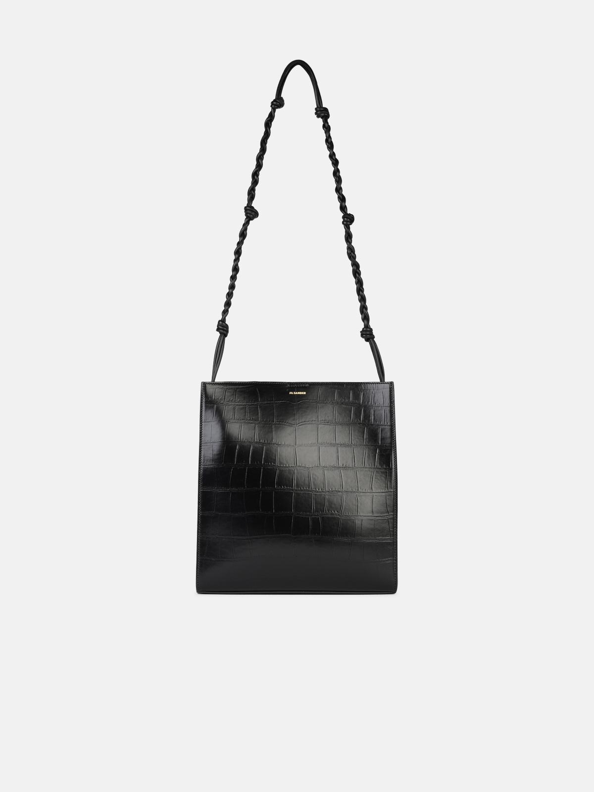 MEDIUM 'TANGLE' BLACK LEATHER CROSSBODY BAG - 1