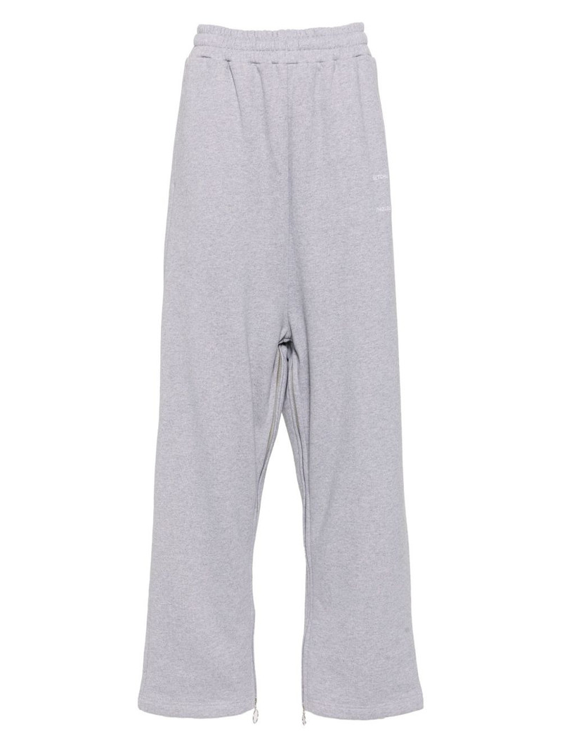 logo-embroidered pants 1