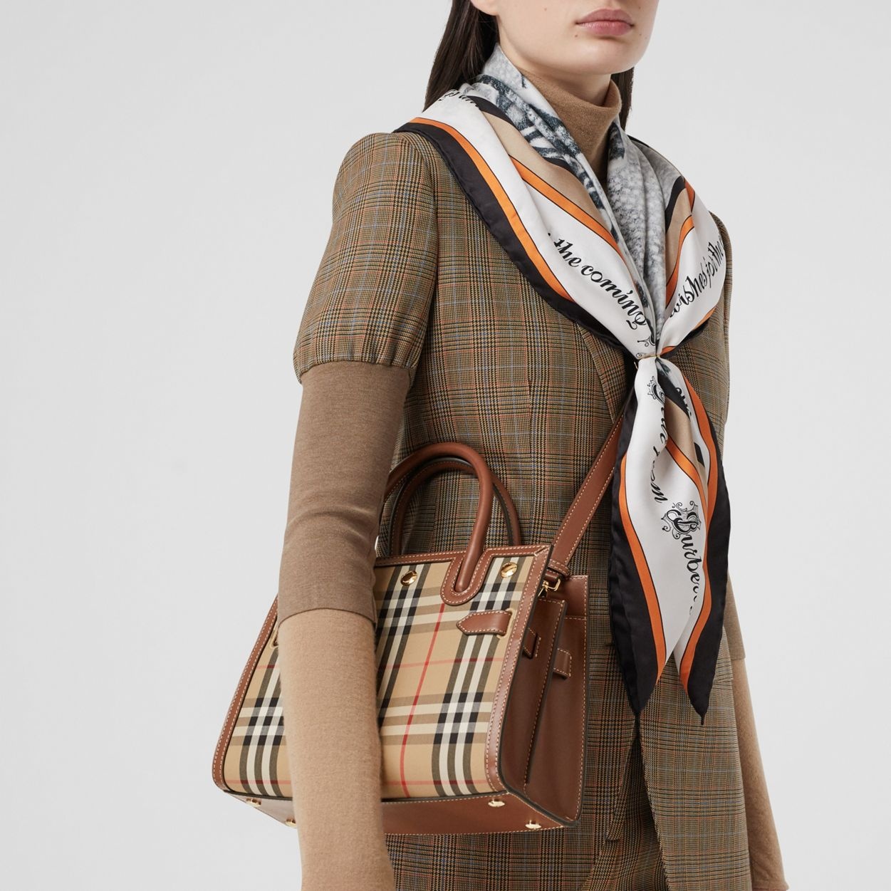 Mini Vintage Check Two-handle Title Bag - 9