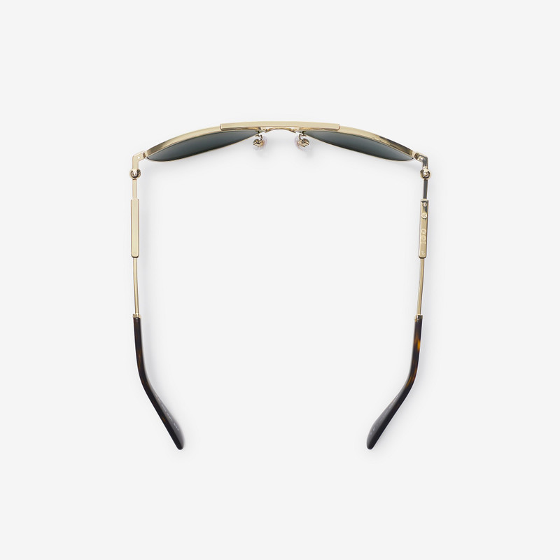 Metal Logo Square Sunglasses 4