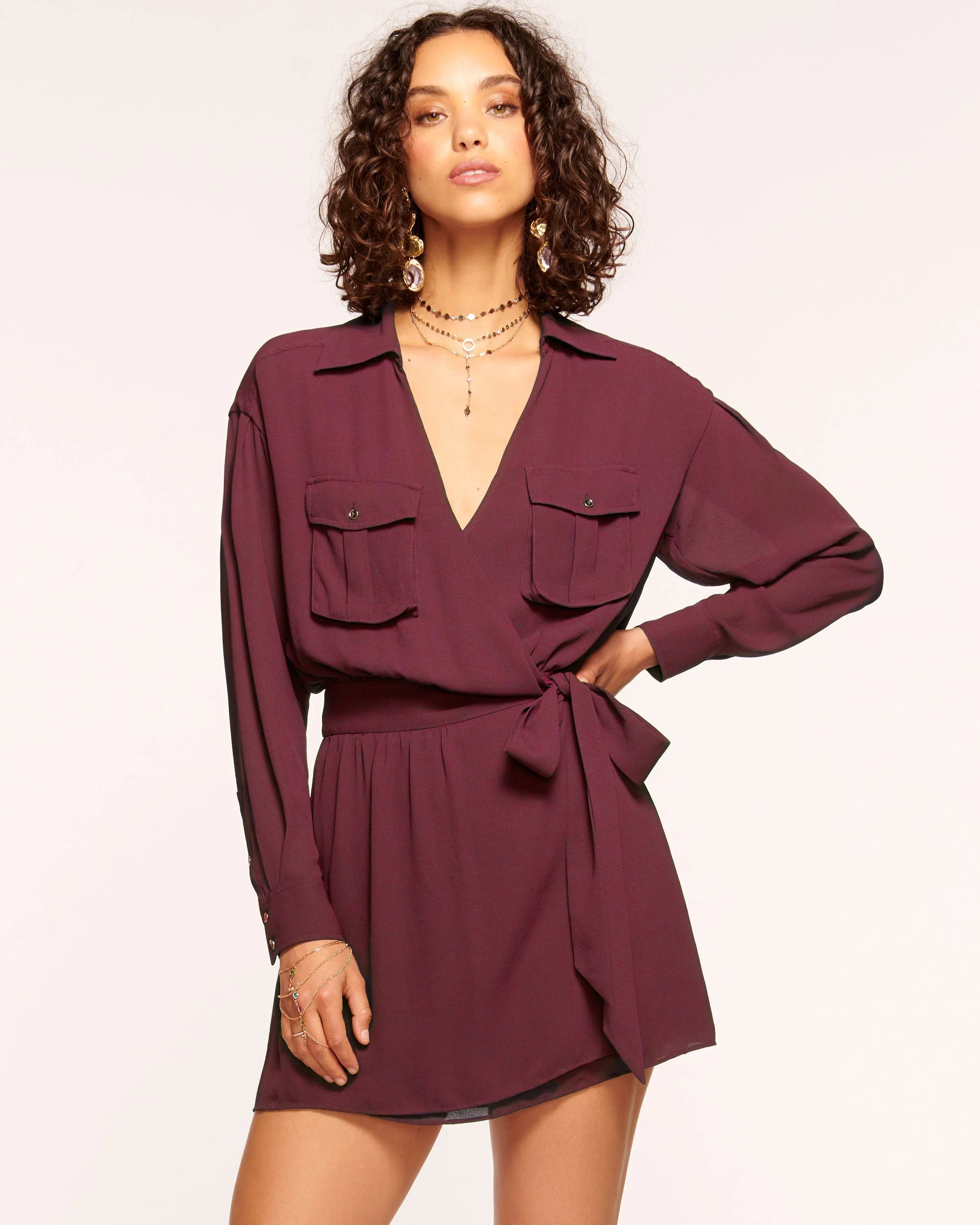 Summer Mini Wrap Dress - 1