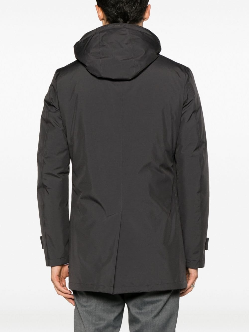 detachable-hood padded jacket - 4