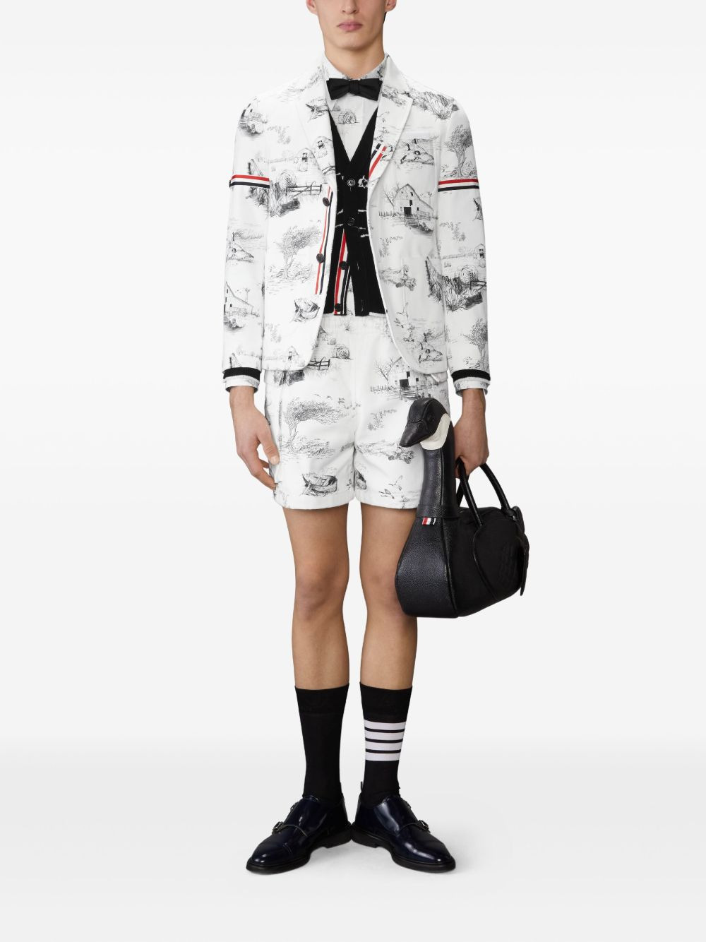 graphic-print cargo shorts - 2