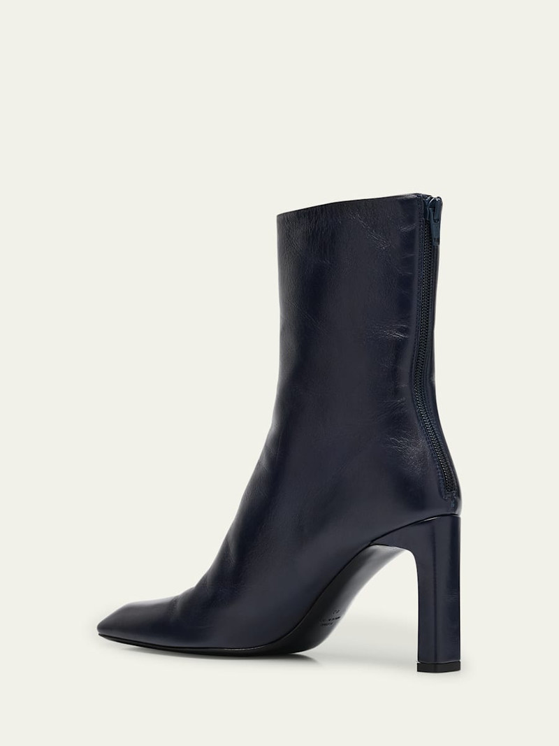 TOTEME Leather Ankle Booties outlook