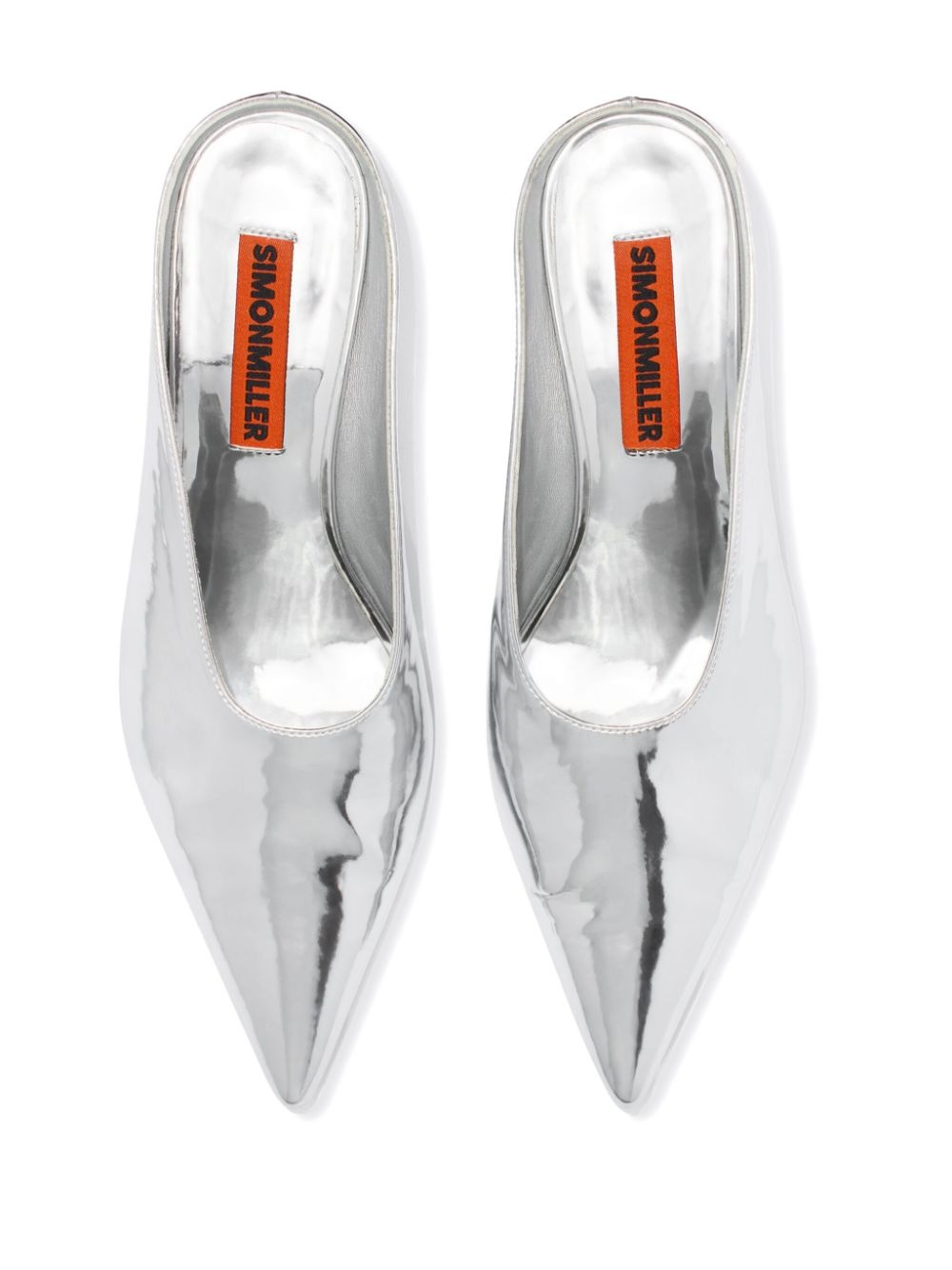 closed-toe pointed mules - 2