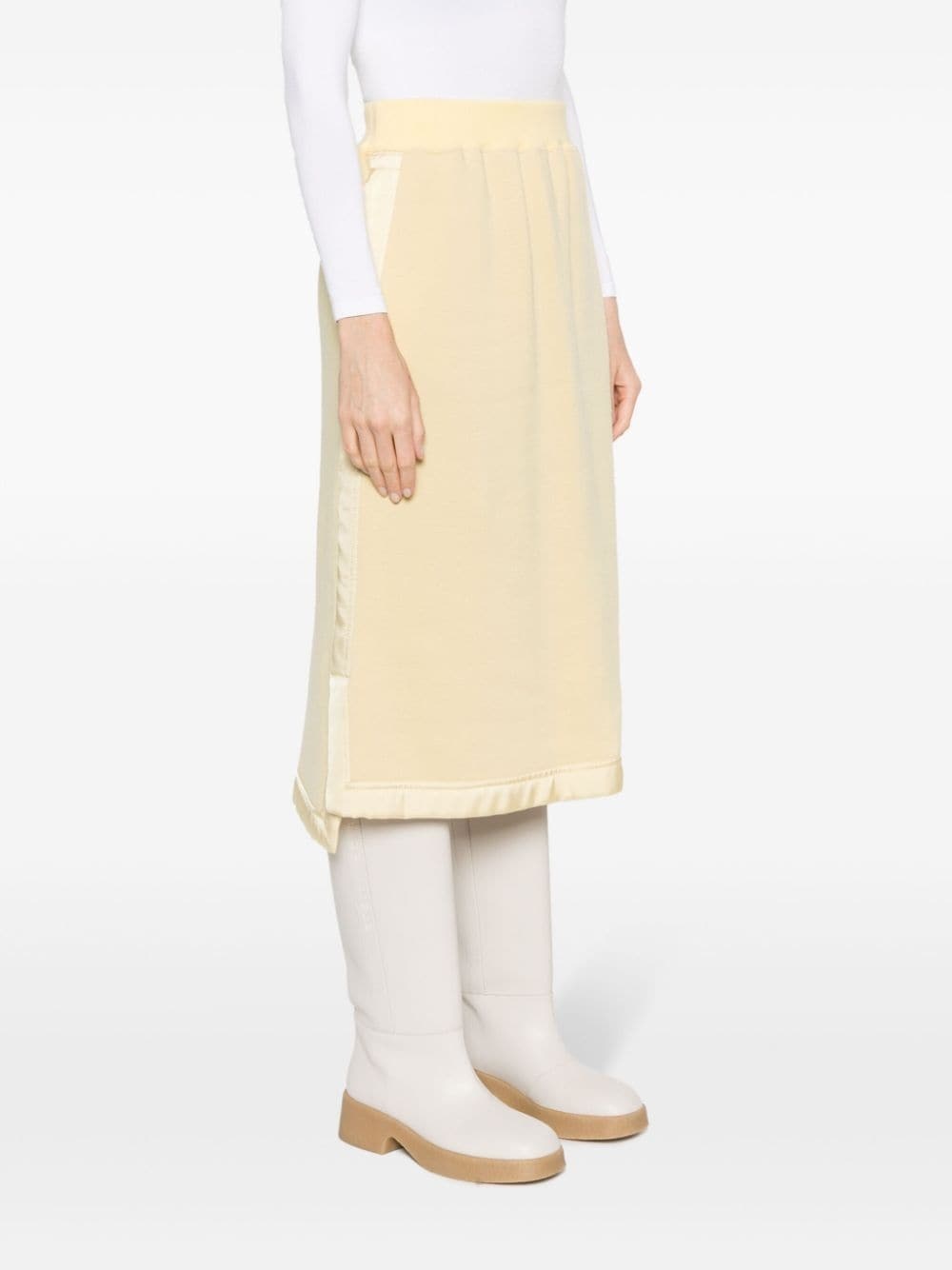 virgin wool-blend midi skirt - 3