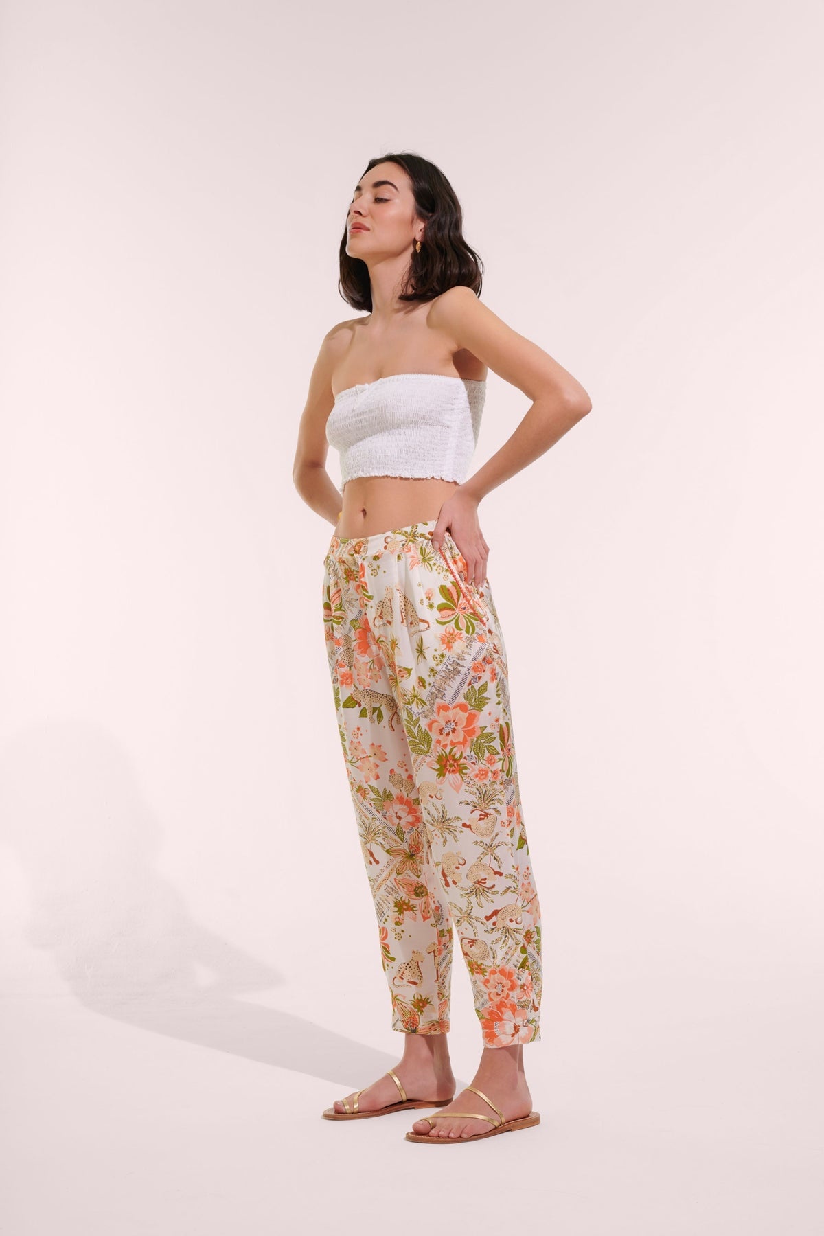 Pant Bel - Pink Leo Foulard - 1