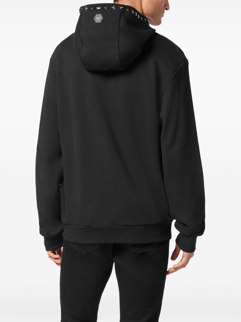 skull-print hoodie - 4