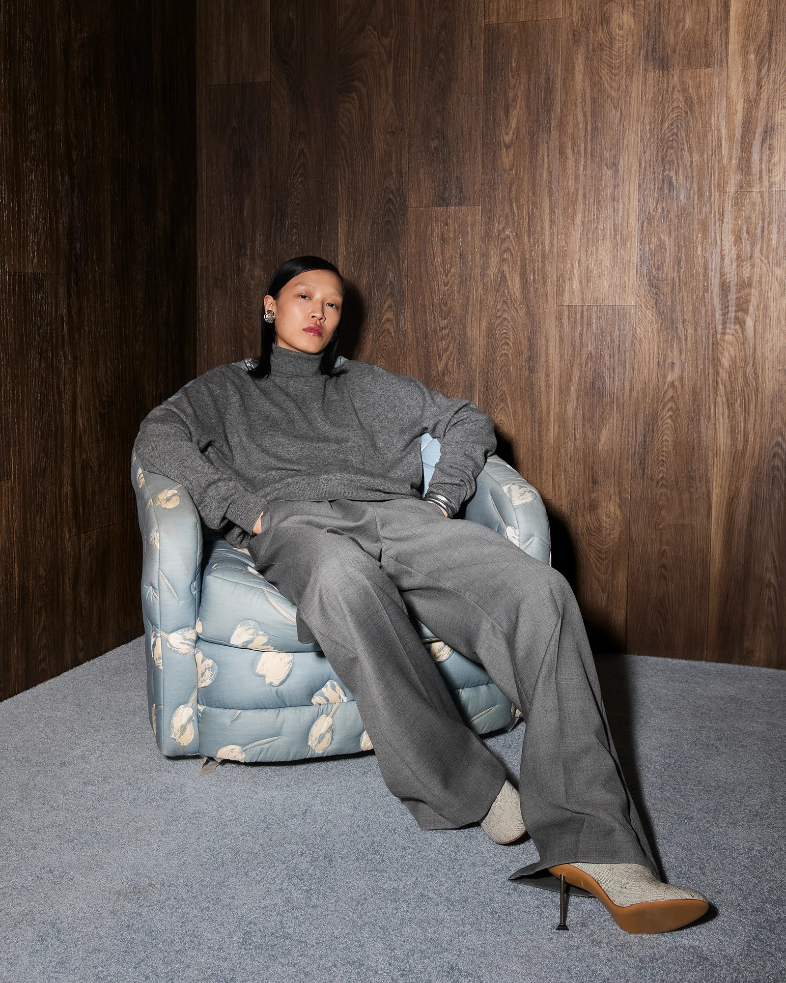 KNIT TURTLENECK CONCRETE - 3
