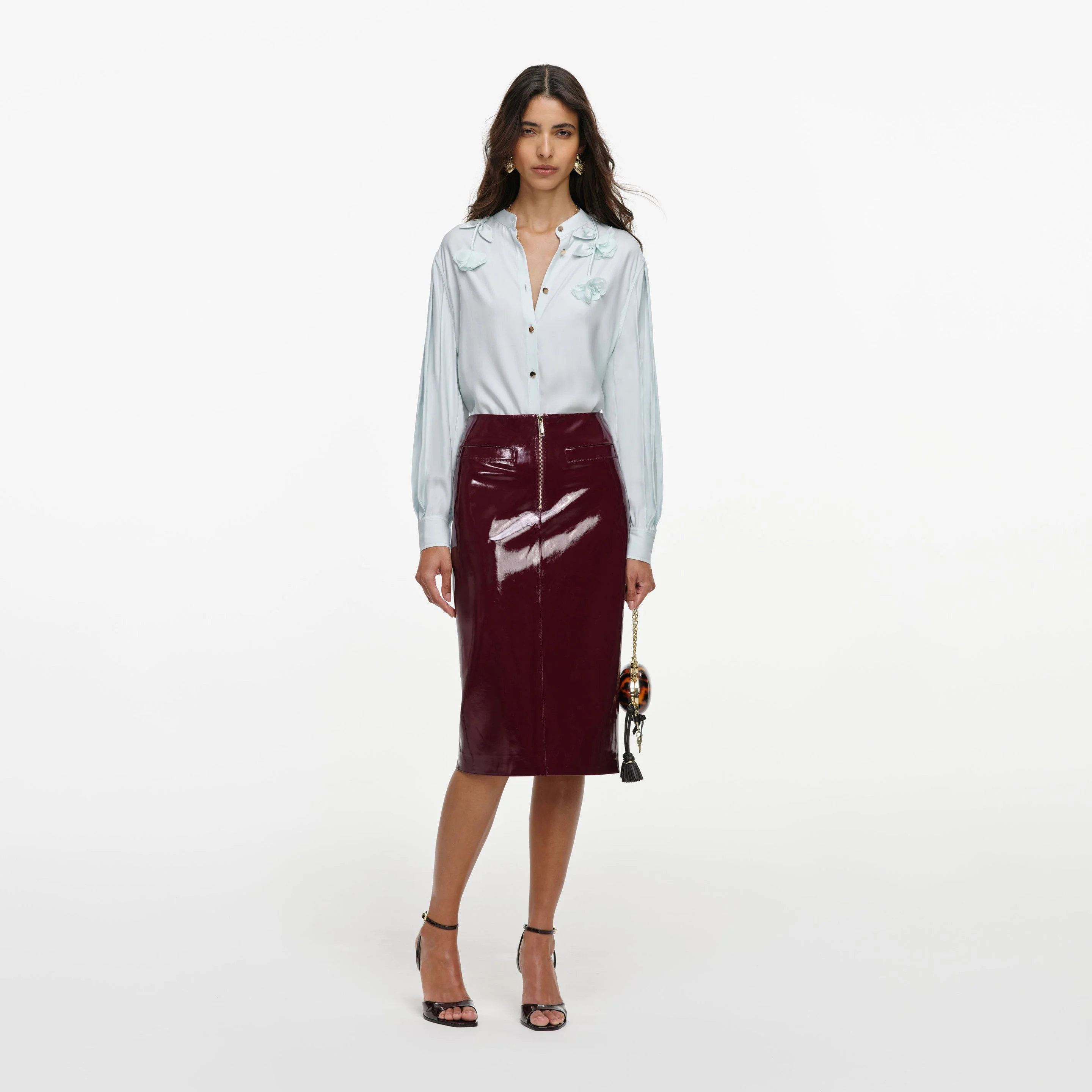 Light Blue Viscose Blouse - 1