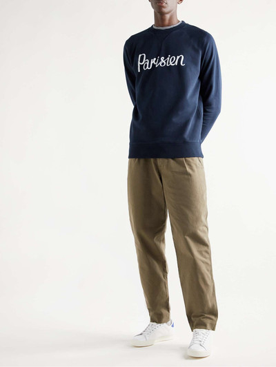 Maison Kitsuné Printed Cotton-Jersey Sweatshirt outlook