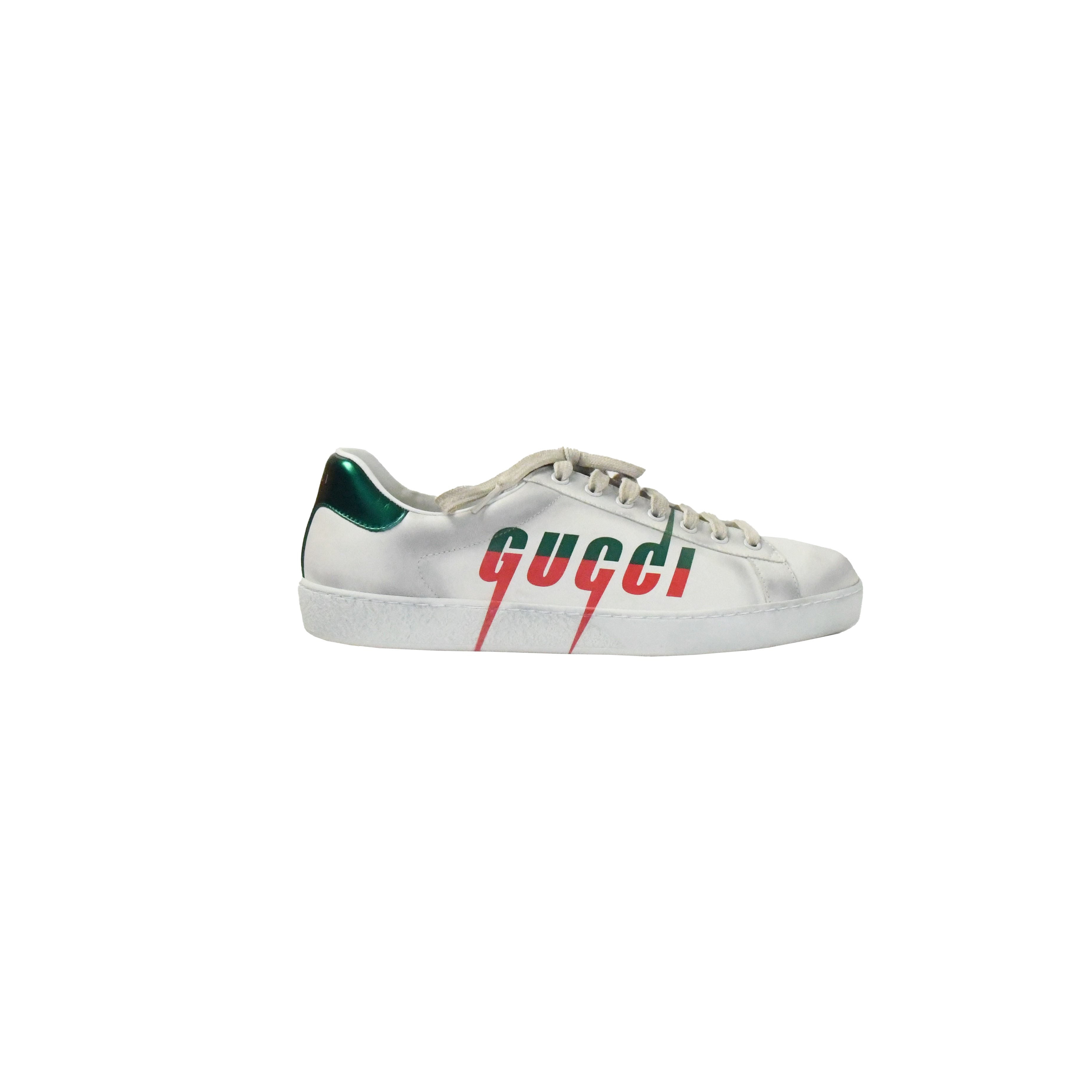 Gucci Ace Logo Sneaker White Red Verde - 2