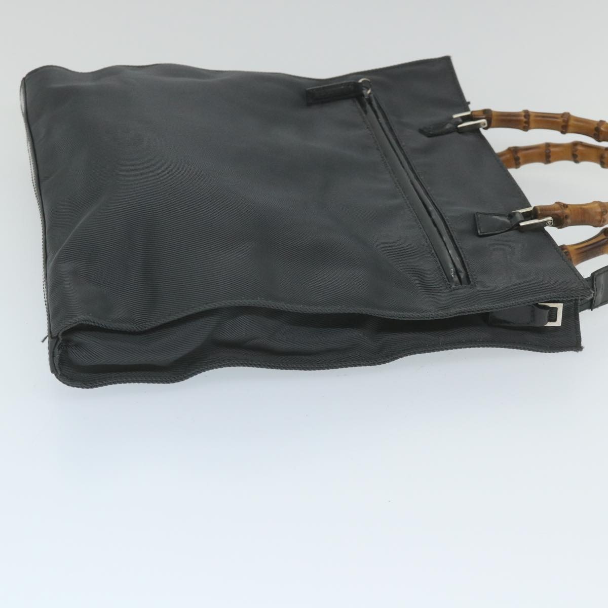 GUCCI Bamboo Hand Bag Canvas Gray 001 1095 001 1095 - 3