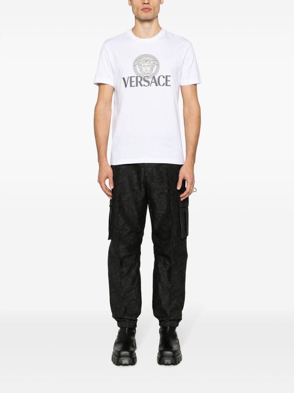 Medusa Head-print cotton T-shirt - 2