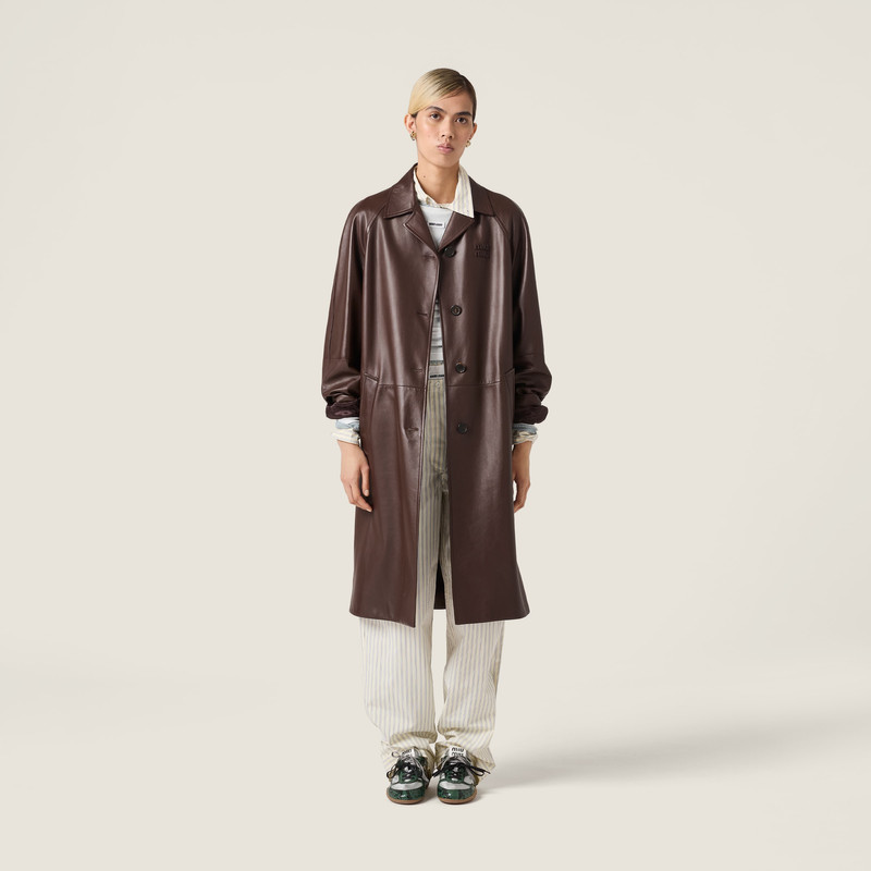 Miu Miu Nappa leather coat outlook
