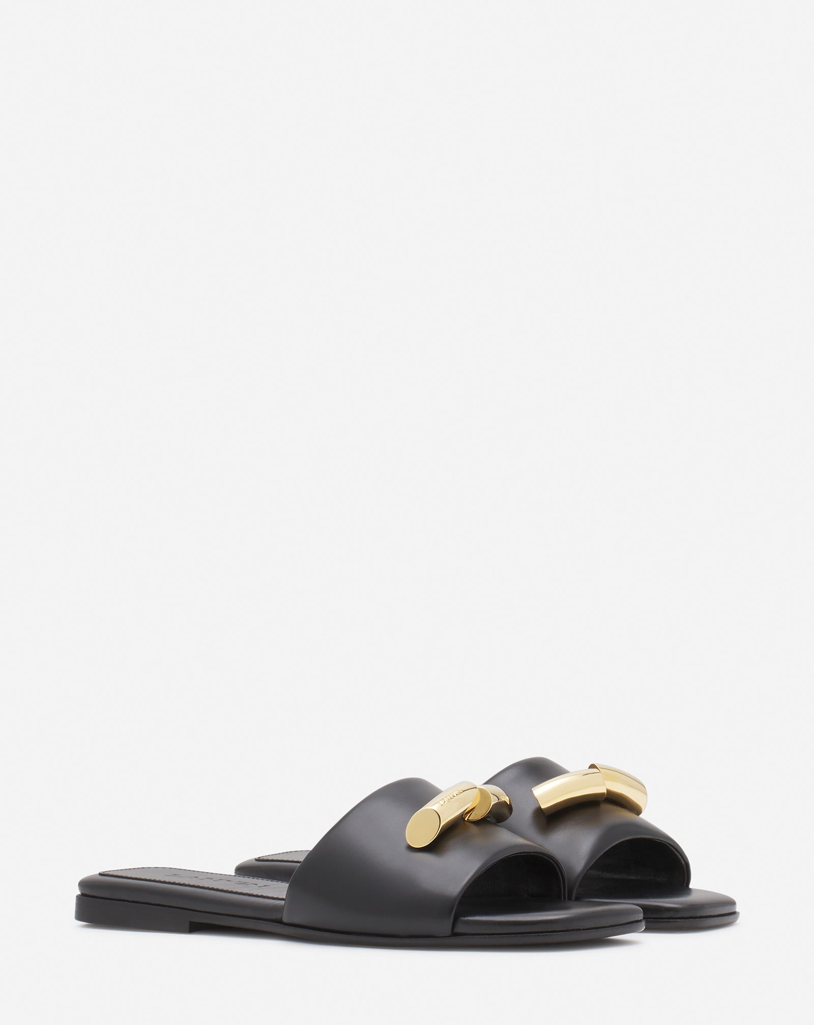 HAUTES SEQUENCES FLAT LEATHER SANDALS - 2